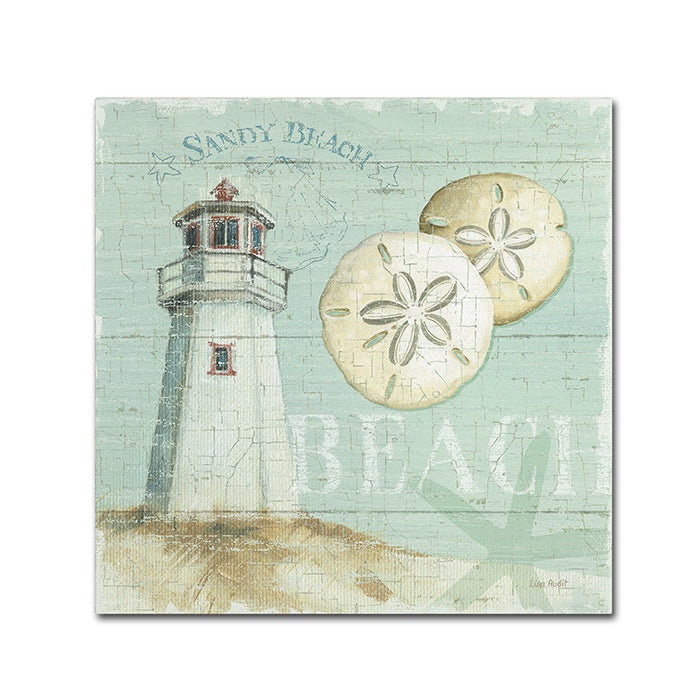 Lisa Audit Beach House I Canvas Wall Art 14 x 14 Image 1