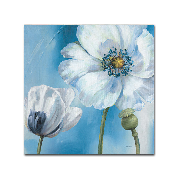 Lisa Audit Blue Dance III Canvas Wall Art 14 x 14 Image 1