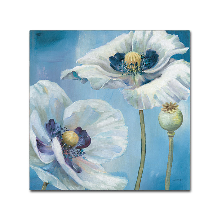 Lisa Audit Blue Dance II Canvas Wall Art 14 x 14 Image 1