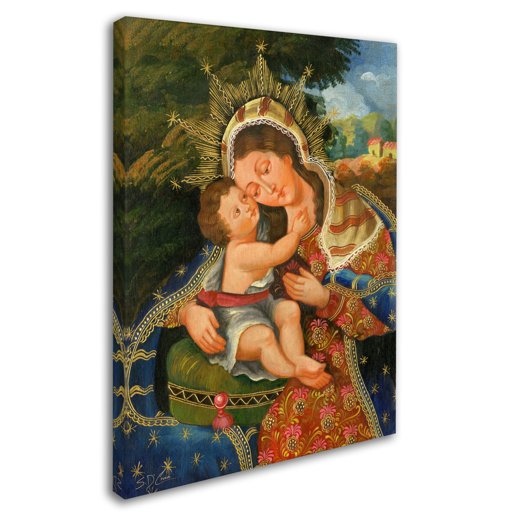 Masters Fine Art The Virgin and Son III Canvas Wall Art 35 x 47 Inches Image 2