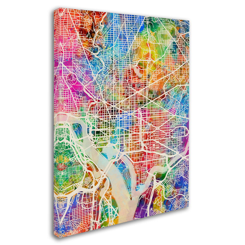 Michael Tompsett Washington DC Street Map Canvas Wall Art 35 x 47 Inches Image 2