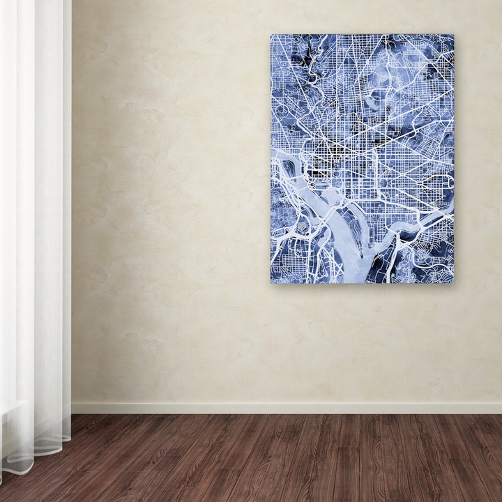 Michael Tompsett Washington DC Street Map BandW Canvas Wall Art 35 x 47 Inches Image 3