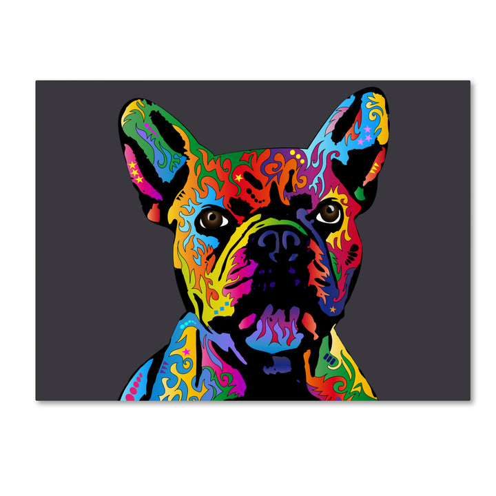 Michael Tompsett French Bulldog Grey Canvas Wall Art 35 x 47 Inches Image 1