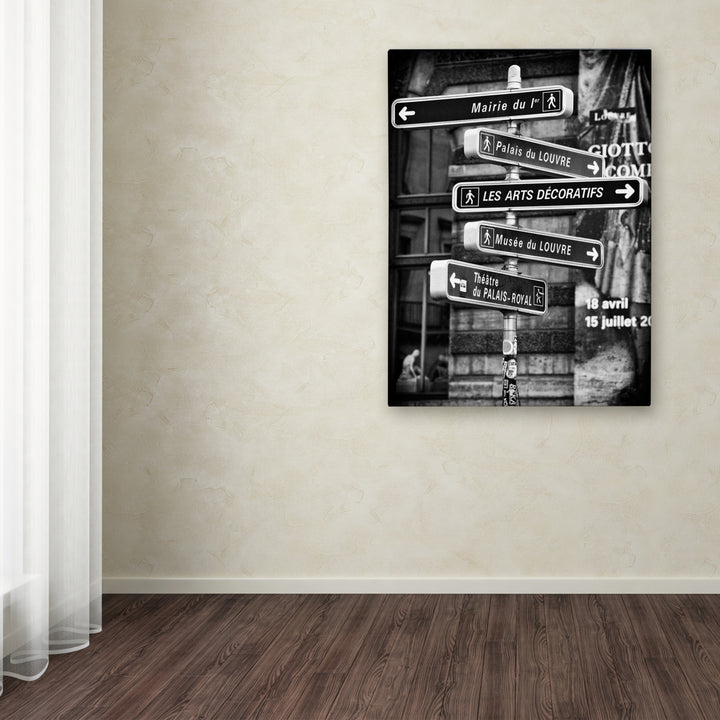 Philippe Hugonnard Traffic Signs Paris Canvas Wall Art 35 x 47 Inches Image 3