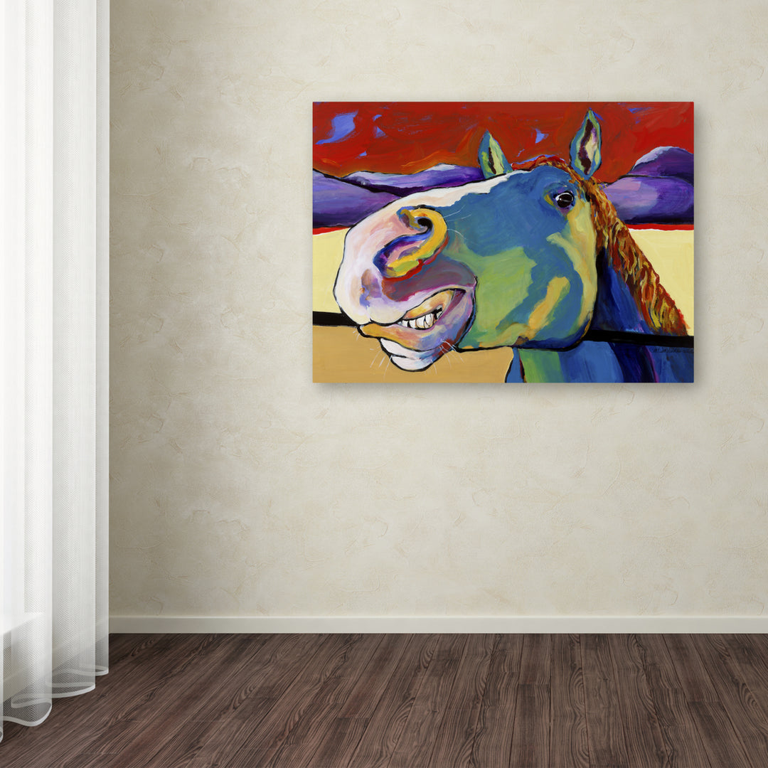 Pat Saunders-White Eye to Eye Canvas Wall Art 35 x 47 Inches Image 3