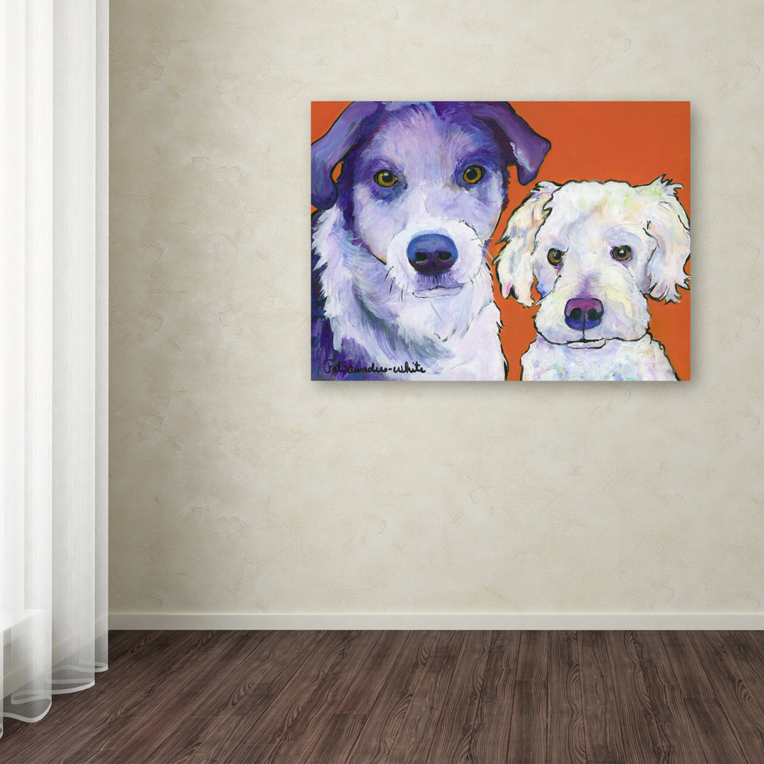 Pat Saunders-White Milo and Max Canvas Wall Art 35 x 47 Inches Image 3