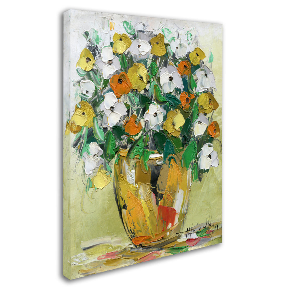 Hai Odelia Spring Flowers in a Vase 4 Canvas Wall Art 35 x 47 Inches Image 2