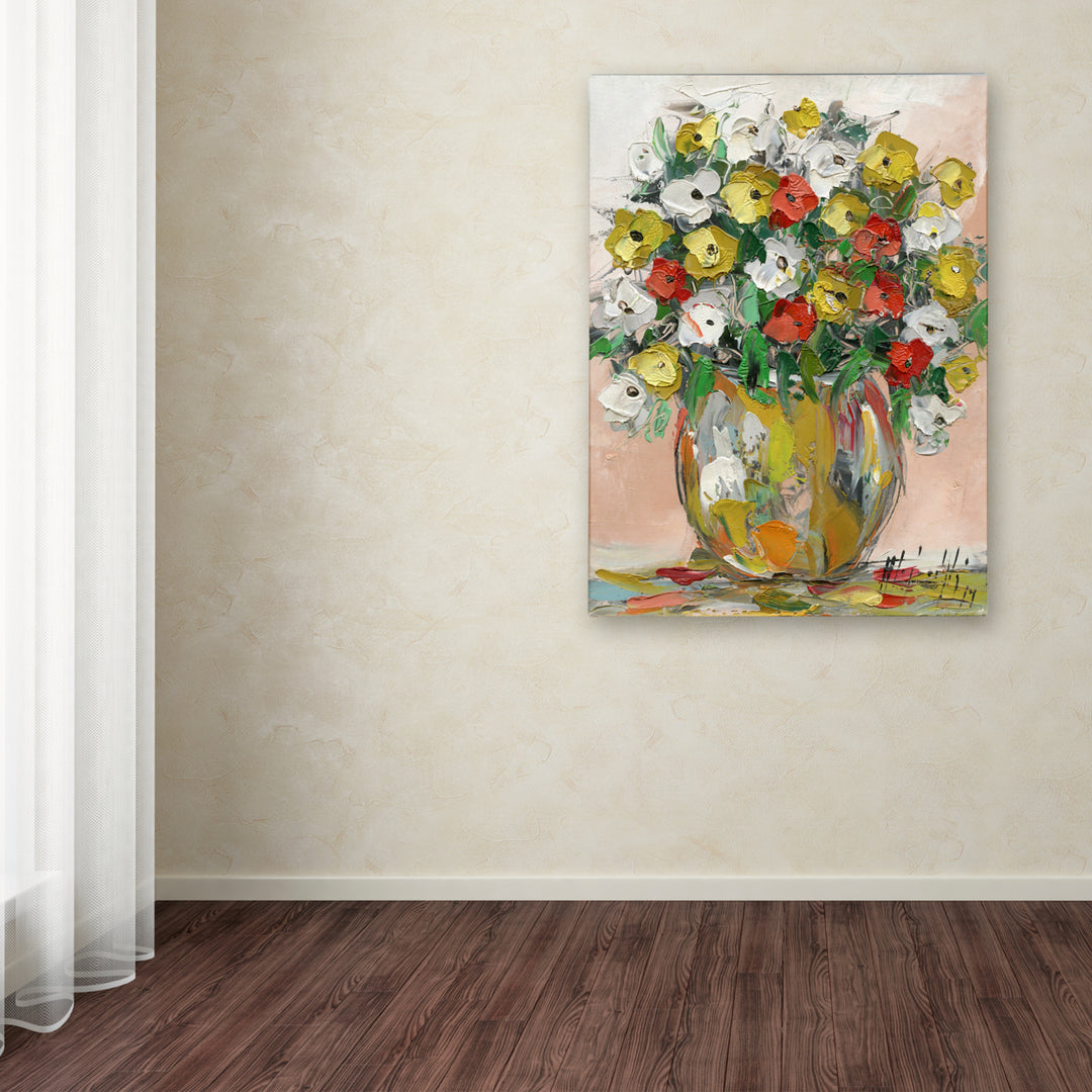 Hai Odelia Spring Flowers in a Vase 8 Canvas Wall Art 35 x 47 Inches Image 3