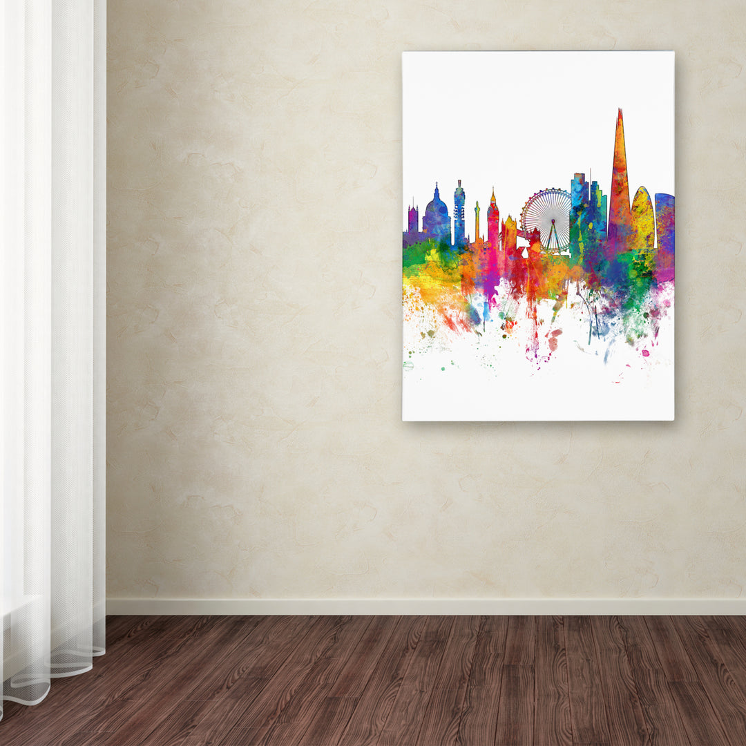 Michael Tompsett London England Skyline Tall Canvas Wall Art 35 x 47 Inches Image 3