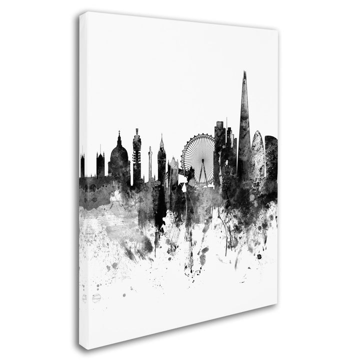 Michael Tompsett London Skyline Tall BandW Canvas Wall Art 35 x 47 Inches Image 2