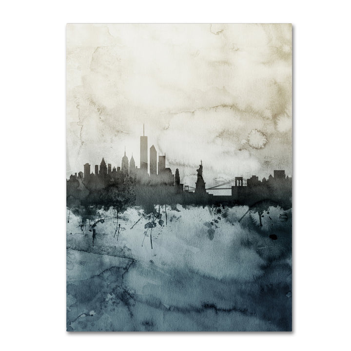 Michael Tompsett York Skyline Tall Canvas Wall Art 35 x 47 Inches Image 1