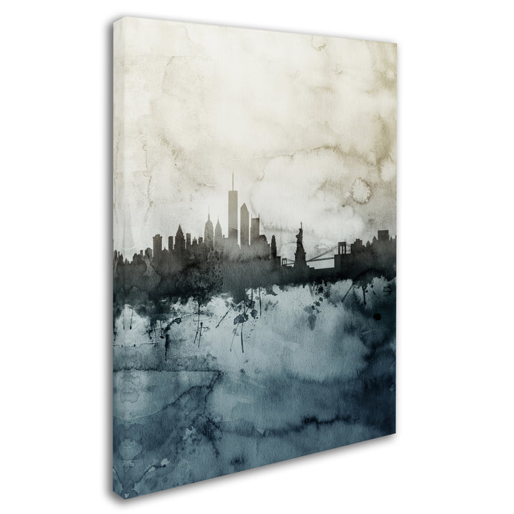 Michael Tompsett York Skyline Tall Canvas Wall Art 35 x 47 Inches Image 2