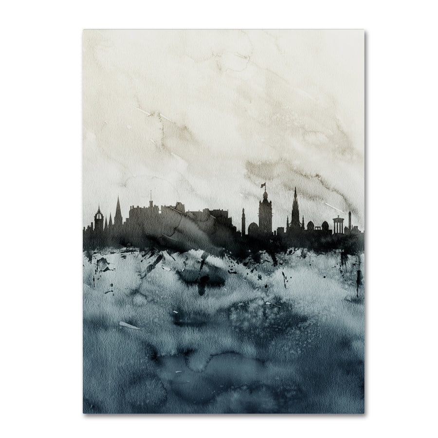 Michael Tompsett Edinburgh Skyline Tall Canvas Wall Art 35 x 47 Inches Image 1