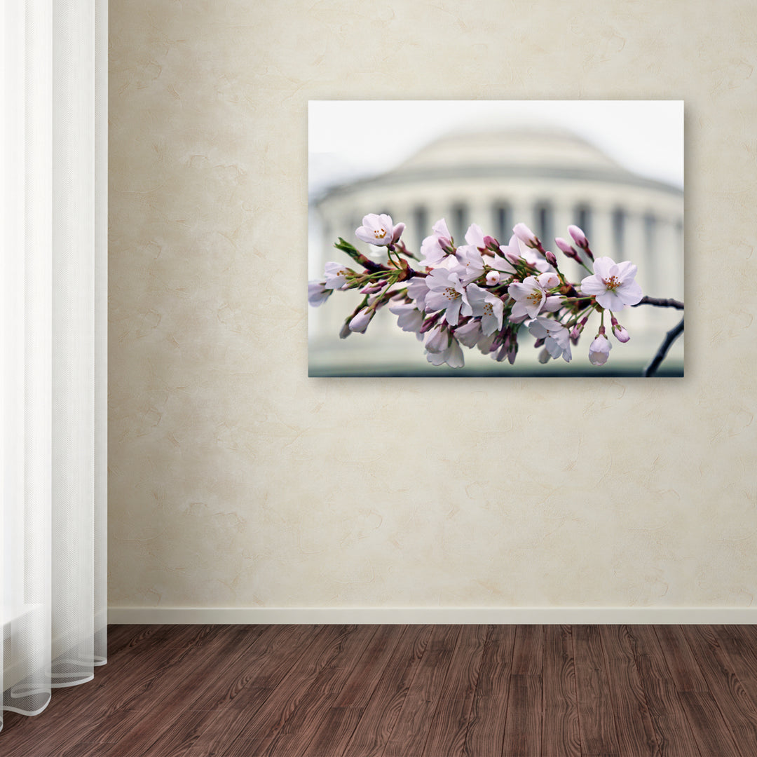 CATeyes Jefferson Memorial Blossoms Canvas Wall Art 35 x 47 Inches Image 3