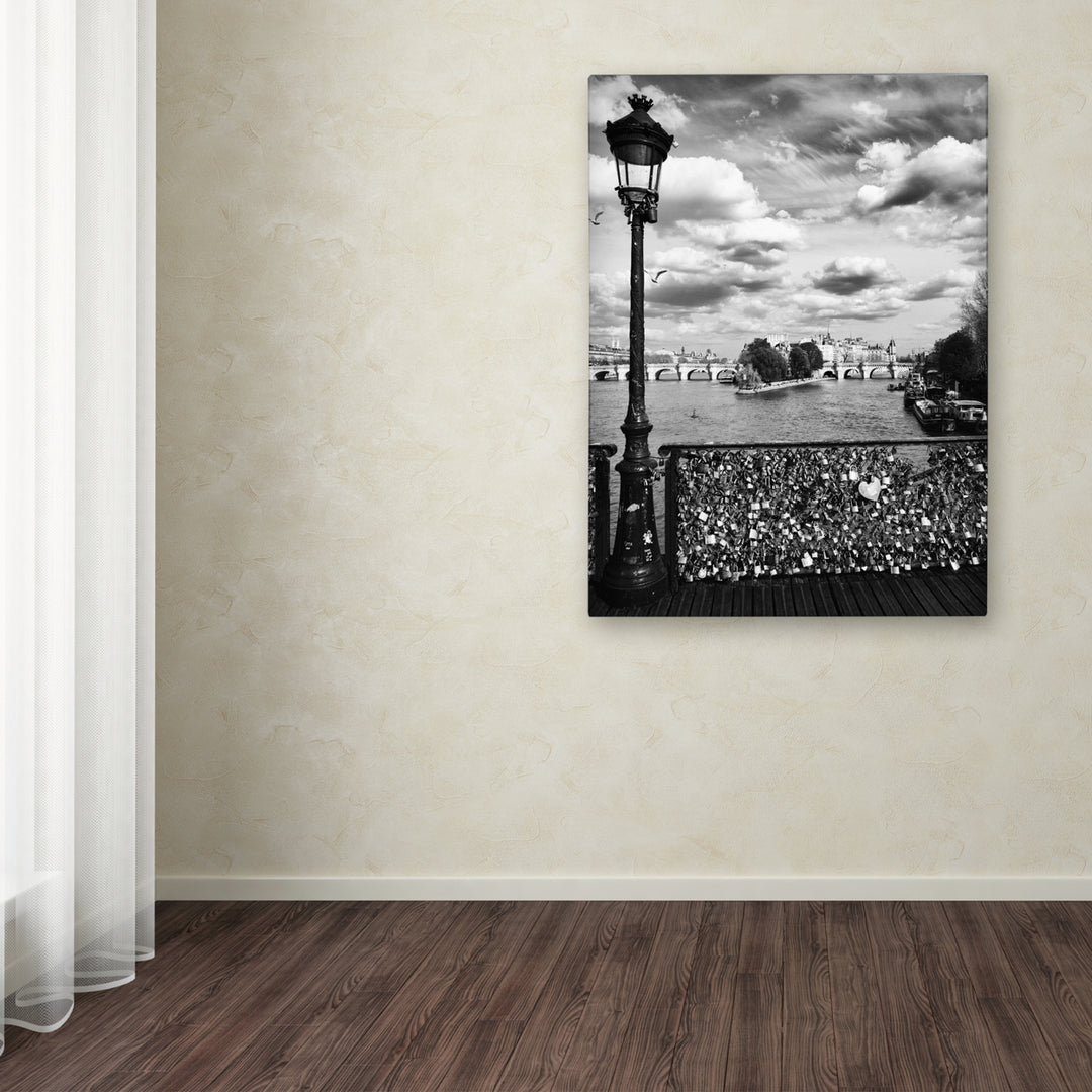 Philippe Hugonnard Pont des Arts Paris Canvas Wall Art 35 x 47 Inches Image 3