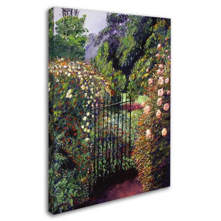 David Lloyd Glover Quiet Garden Entrance Canvas Wall Art 35 x 47 Inches Image 2