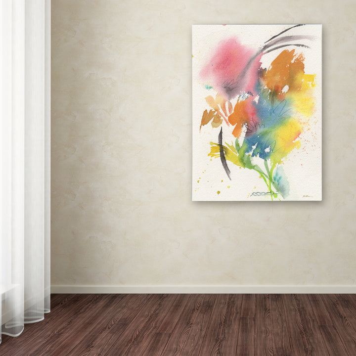 Sheila Golden Rainbow Bouquet Canvas Wall Art 35 x 47 Inches Image 3