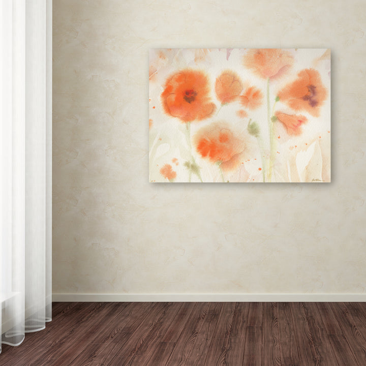 Sheila Golden Orange Tones Canvas Wall Art 35 x 47 Inches Image 3