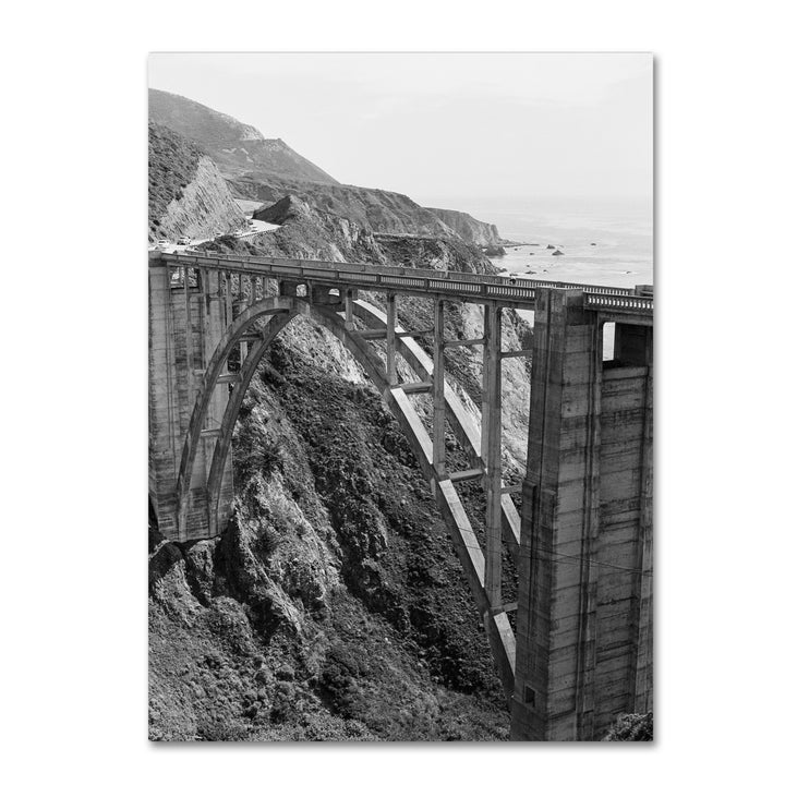 Ariane Moshayedi Bixby Bridge BW Canvas Wall Art 35 x 47 Inches Image 1