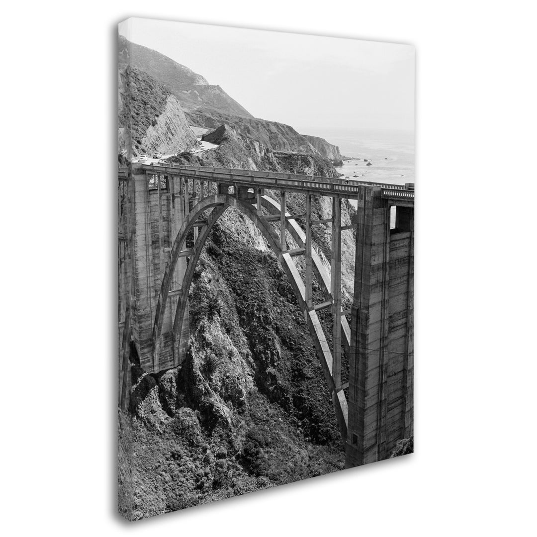 Ariane Moshayedi Bixby Bridge BW Canvas Wall Art 35 x 47 Inches Image 2