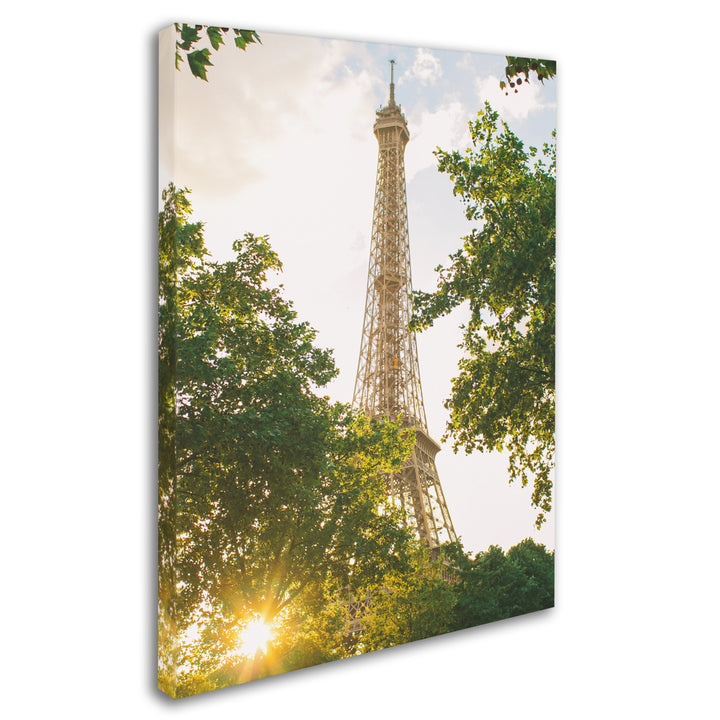 Ariane Moshayedi Eiffel Tower Sunset Canvas Wall Art 35 x 47 Inches Image 2