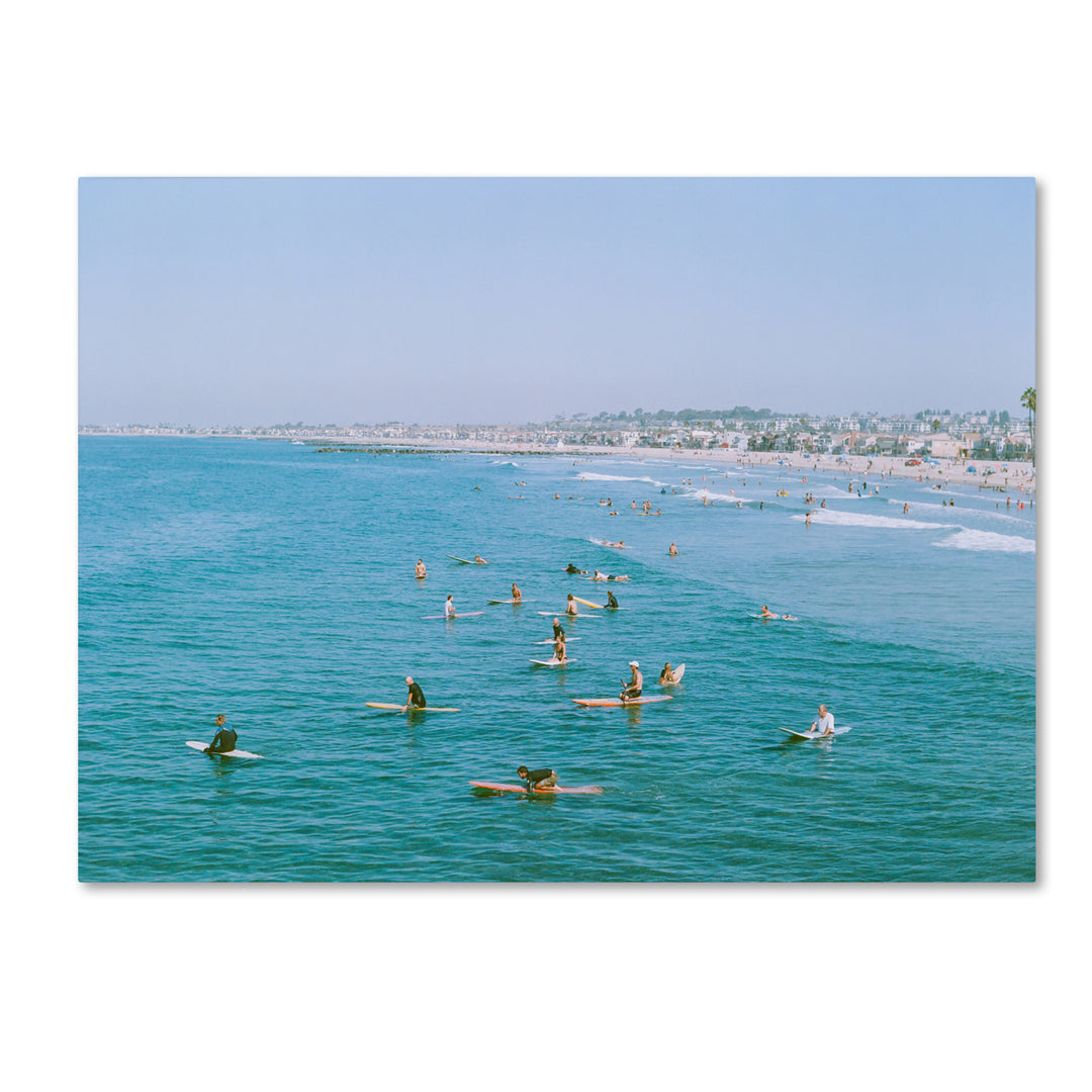 Ariane Moshayedi Newport Beach Surfers Canvas Wall Art 35 x 47 Inches Image 1