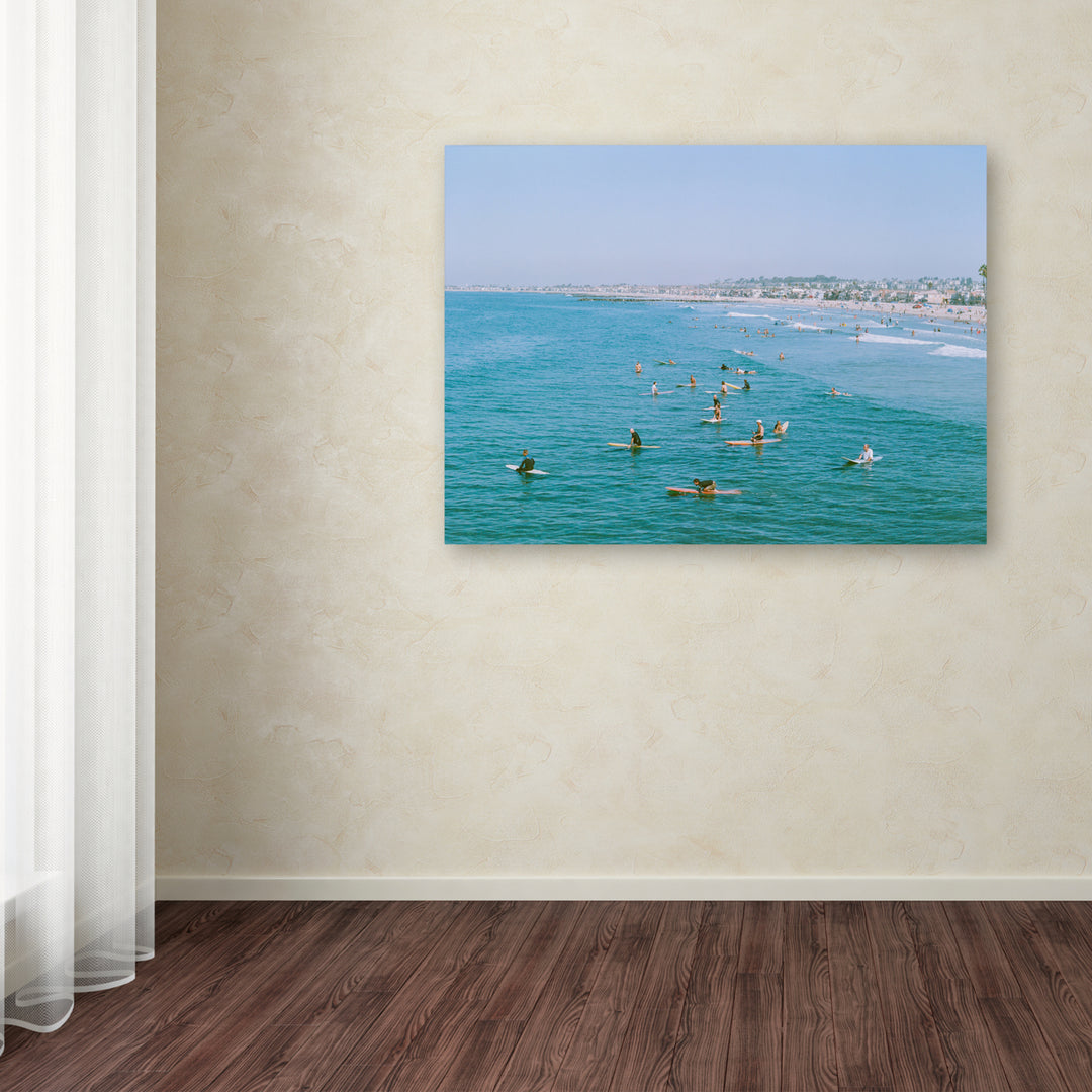 Ariane Moshayedi Newport Beach Surfers Canvas Wall Art 35 x 47 Inches Image 3