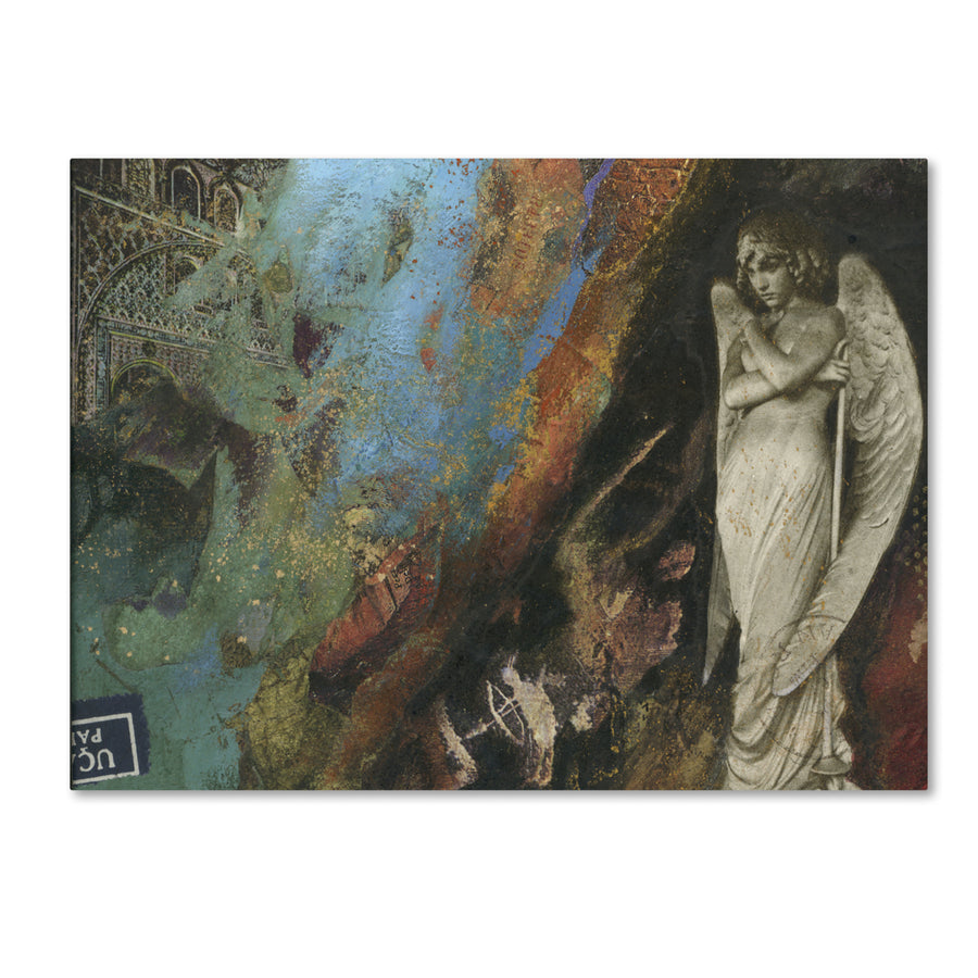 Nick Bantock Green Angel Canvas Wall Art 35 x 47 Inches Image 1