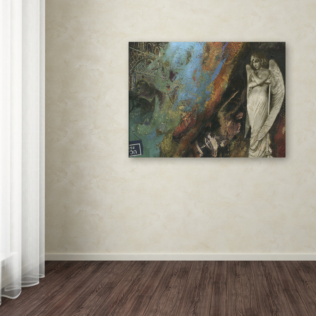 Nick Bantock Green Angel Canvas Wall Art 35 x 47 Inches Image 3