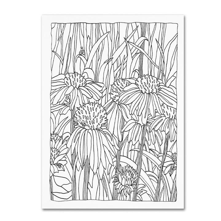 Kathy G. Ahrens Echinacea Canvas Wall Art 35 x 47 Inches Image 1