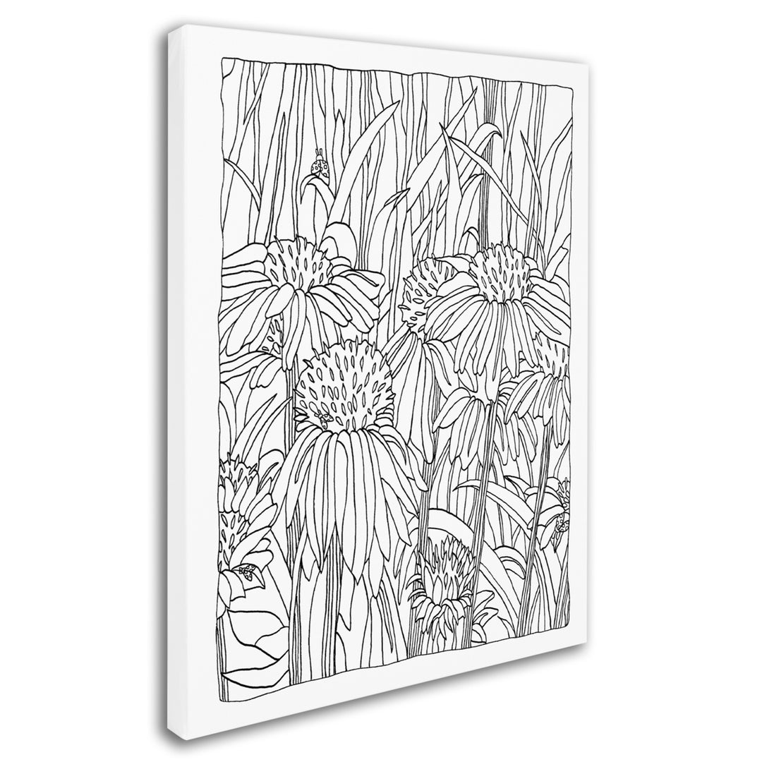 Kathy G. Ahrens Echinacea Canvas Wall Art 35 x 47 Inches Image 2
