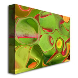 Kathie McCurdy Neon Cactus Liquid Canvas Wall Art 35 x 47 Image 3