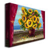 Antonio Sunflowers by the Window Canvas Wall Art 35 x 47 Image 2