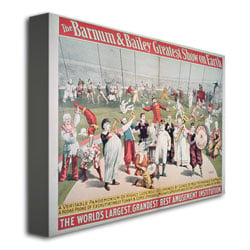 Barnum and Bailey Greatest Show on Earth Canvas Wall Art 35 x 47 Image 3