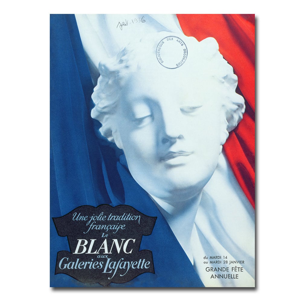 Galeries Lafayette 1936 Canvas Wall Art 35 x 47 Image 1