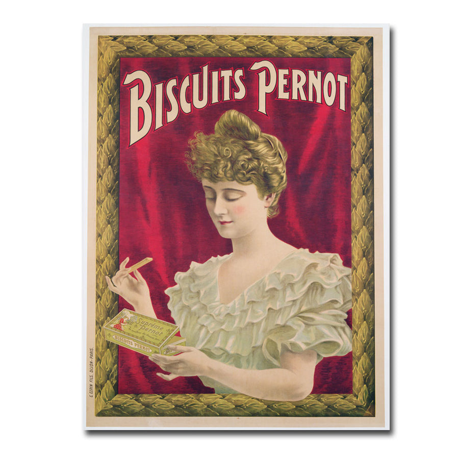 Pernot Biscuits 1902 Canvas Wall Art 35 x 47 Image 1