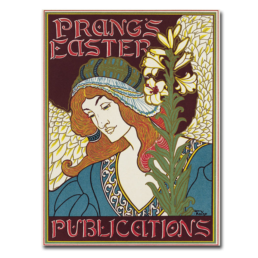 Louis Rhead Prangs Easters Publications 1896 Canvas Wall Art 35 x 47 Image 1