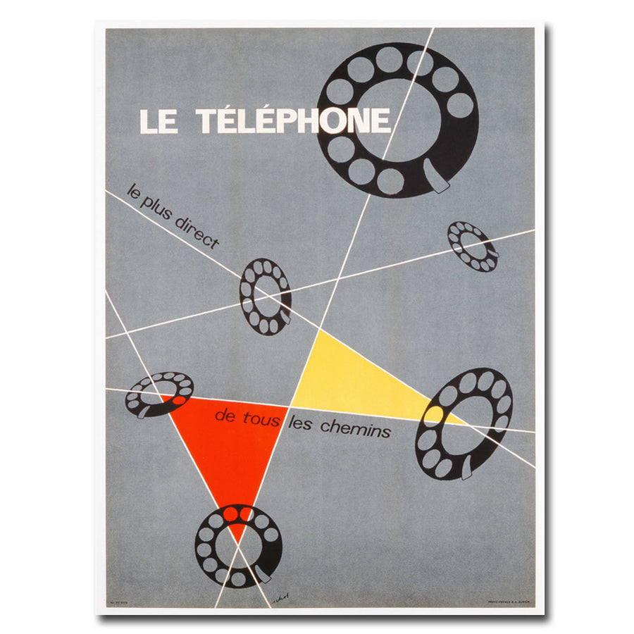 Choi Le Telephone 1937 Canvas Wall Art 35 x 47 Image 1