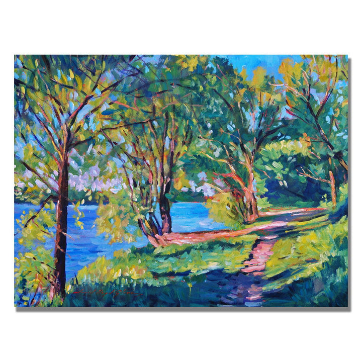 David Lloyd Glover Summers Lake Canvas Wall Art 35 x 47 Image 1