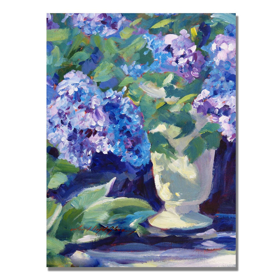 David Lloyd Glover Lavendar Hydrangeas Canvas Wall Art 35 x 47 Image 1