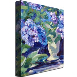 David Lloyd Glover Lavendar Hydrangeas Canvas Wall Art 35 x 47 Image 3