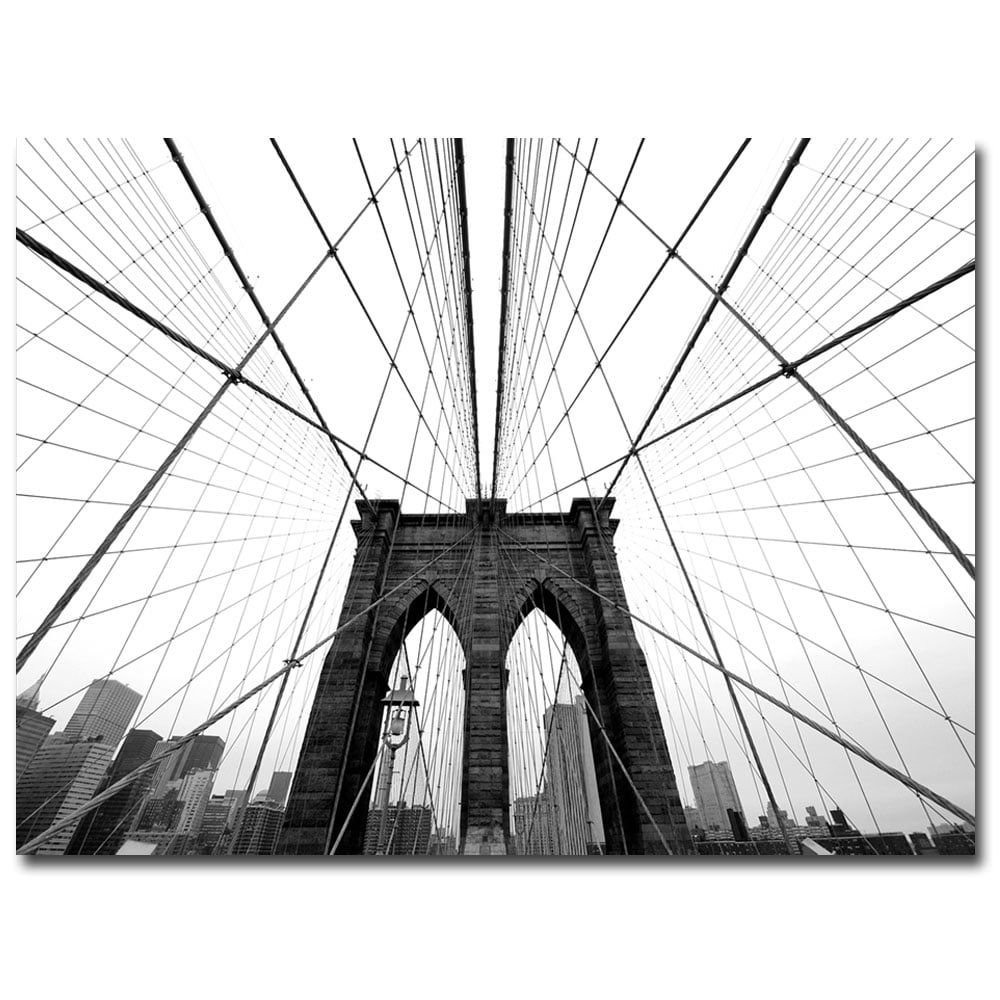 Nina Papiorek NYC Brooklyn Bridge Canvas Wall Art 35 x 47 Image 1