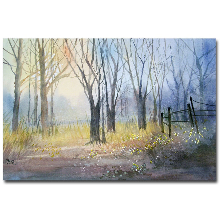 Ryan Radke Misty Morning Canvas Wall Art 35 x 47 Image 1