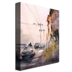 Ryan Radke Old Wautoma Hotel Canvas Wall Art 35 x 47 Image 3