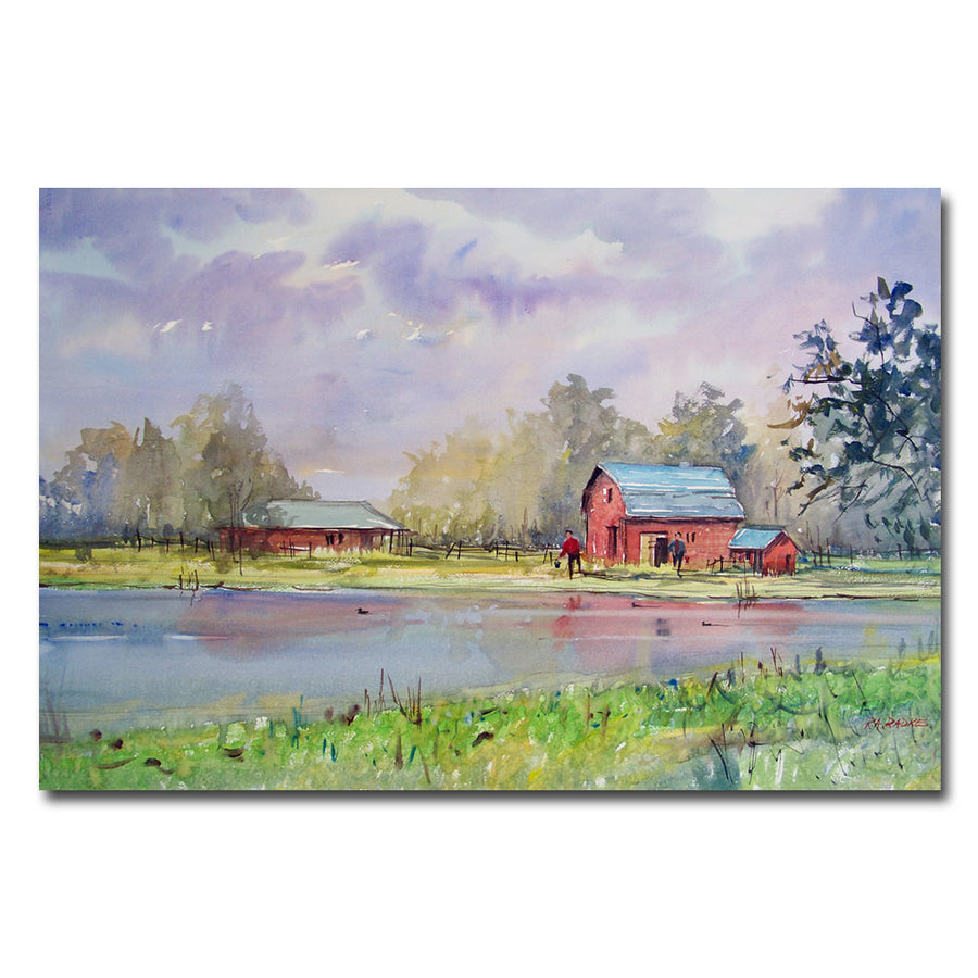 Ryan Radke View from the Millpond Canvas Wall Art 35 x 47 Image 1