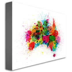 Michael Tompsett Australia Paint Splashes Canvas Wall Art 35 x 47 Image 3