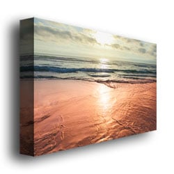 Ariane Moshayedi Sunset Beach Reflections Canvas Wall Art 35 x 47 Image 3