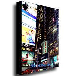 Ariane Moshayedi Time Square Lights Canvas Wall Art 35 x 47 Image 3