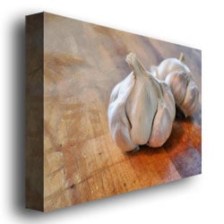 Michelle Calkins Garlic Canvas Wall Art 35 x 47 Image 3