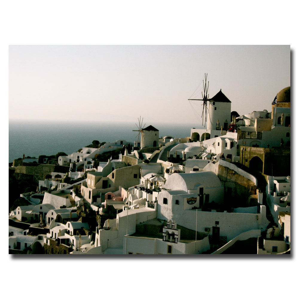 Ariane Moshayedi Santorini Dusk Canvas Wall Art 35 x 47 Image 1